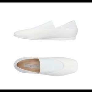 Stella McCartney White Flat Loafers